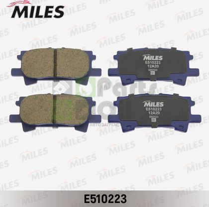 Тормозные колодки Miles Керамика задние для Toyota Highlander I U20 2003-2007. Артикул E510223