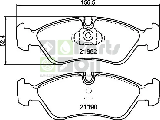 Тормозные колодки Mintex передние для Opel Omega A 1988-1994. Артикул MDB1889