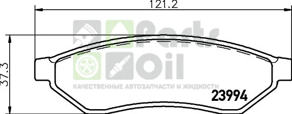Тормозные колодки Mintex задние для Chevrolet Evanda 2005-2006. Артикул MDB2647