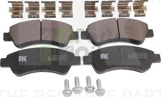 Тормозные колодки NK передние для Peugeot 307 I 2000-2009. Артикул 223741