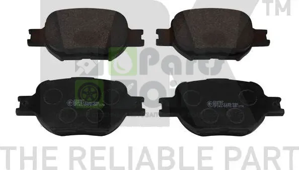 Тормозные колодки NK передние для Toyota Caldina III 2002-2007. Артикул 224567