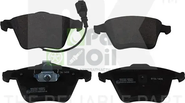 Тормозные колодки NK передние для Audi TT II 8J 2006-2014. Артикул 224787