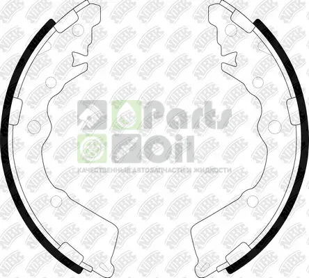 Тормозные колодки NiBK задние для Kia Picanto II 2011-2017. Артикул FN0674