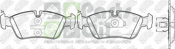 Тормозные колодки NiBK передние для BMW 3 III E36 1990-2000. Артикул PN0010