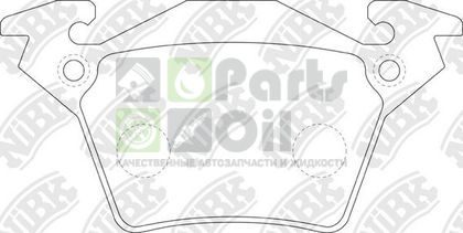 Тормозные колодки NiBK задние для Mercedes-Benz Vito I W638 1996-2003. Артикул PN0141