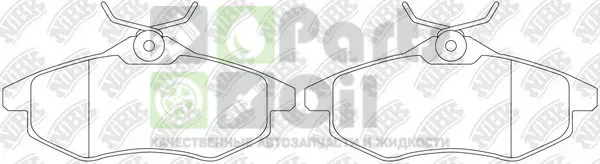 Тормозные колодки NiBK передние для Citroen C2 2003-2012. Артикул PN0207