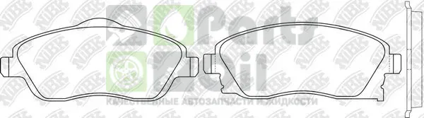 Тормозные колодки NiBK передние для Opel Corsa C 2000-2009. Артикул PN0361