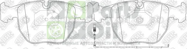 Тормозные колодки NiBK передние для BMW X5 I E53 2000-2006. Артикул PN0401W