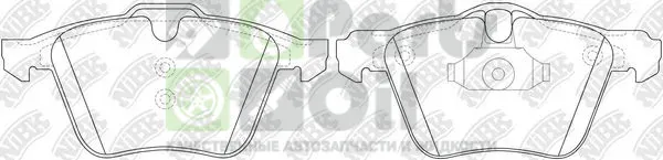 Тормозные колодки NiBK передние для Volvo S80 II 2006-2016. Артикул PN0483