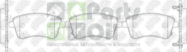 Тормозные колодки NiBK передние для Kia Venga I 2010-2018. Артикул PN0703