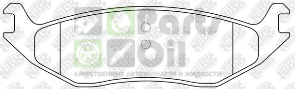 Тормозные колодки NiBK задние для Dodge Durango II 2003-2010. Артикул PN0705