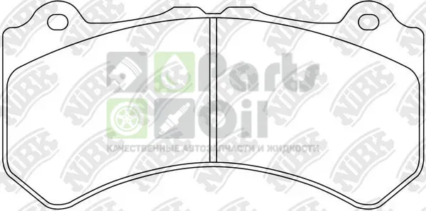Тормозные колодки NiBK передние для Jeep Grand Cherokee IV WK2 2011-2024. Артикул PN0801