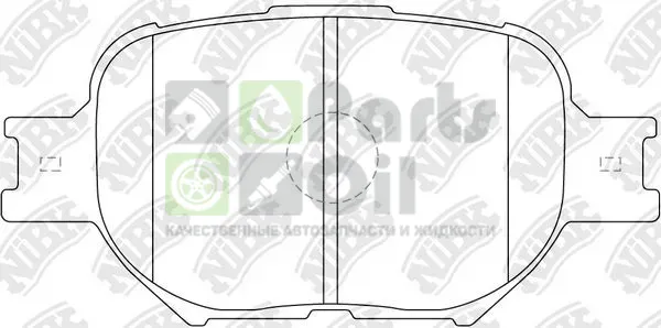 Тормозные колодки NiBK передние для Toyota Celica VII T230 1999-2005. Артикул PN1430