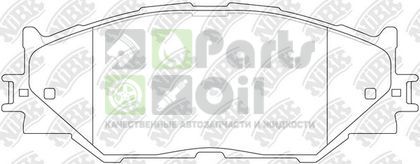 Тормозные колодки NiBK передние для Lexus IS II 2005-2015. Артикул PN1829