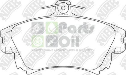 Тормозные колодки NiBK передние для Mitsubishi Carisma I 1997-2006. Артикул PN3126