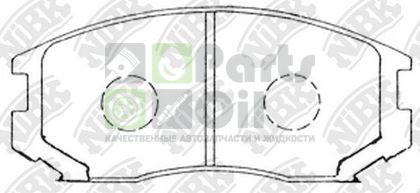 Тормозные колодки NiBK передние для Toyota Rush I 2006-2016. Артикул PN3285