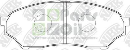 Тормозные колодки NiBK передние для Mitsubishi Pajero Mini I 1994-2012. Артикул PN3417
