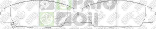 Тормозные колодки NiBK передние для Honda S2000 I AP1 1999-2003. Артикул PN8423