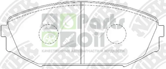 Тормозные колодки NiBK передние для Acura MDX I 2000-2002. Артикул PN8805