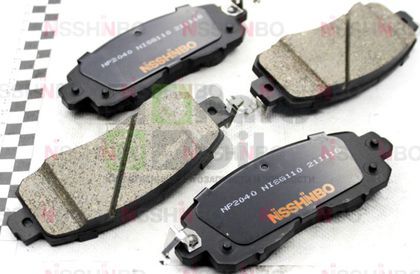 Тормозные колодки Nisshinbo передние для Nissan Teana L32 2014-2024. Артикул NP2040