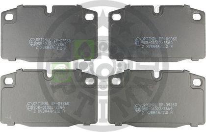 Тормозные колодки Optimal передние для Opel Ascona C 1981-1988. Артикул BP-09360
