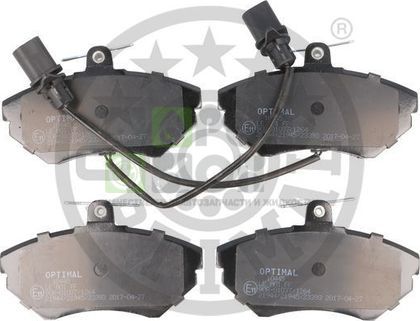 Тормозные колодки Optimal передние для SEAT Exeo 2008-2013. Артикул BP-10445