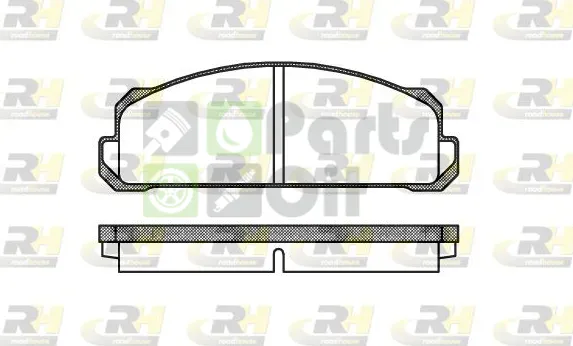 Тормозные колодки RoadHouse передние для Toyota Carina V T170 1987-1992. Артикул 2022.40