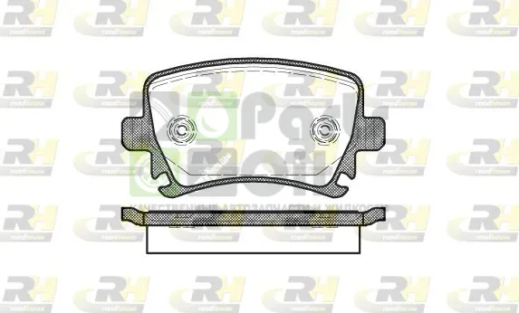 Тормозные колодки RoadHouse задние для Volkswagen Golf VII 2011-2016. Артикул 21031.00