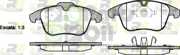 Тормозные колодки RoadHouse передние для Ford Mondeo IV 2007-2015. Артикул 21219.00