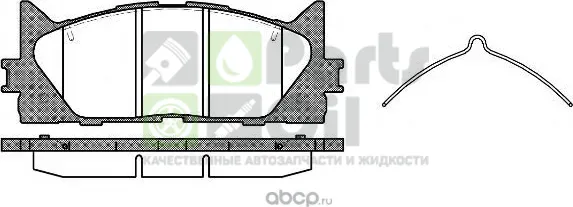 Тормозные колодки RoadHouse передние для Lexus ES V 2006-2012. Артикул 21233.00