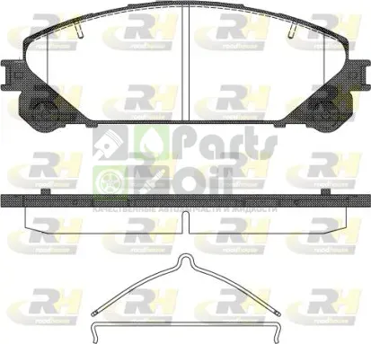 Тормозные колодки RoadHouse передние для Toyota Highlander II U40 2007-2014. Артикул 21312.00