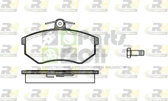 Тормозные колодки RoadHouse передние для Volkswagen Corrado 1988-1993. Артикул 2134.00