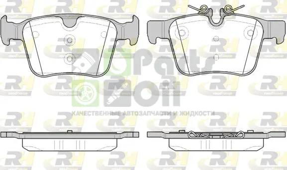Тормозные колодки RoadHouse задние для Jaguar XF II 2015-2024. Артикул 21516.40