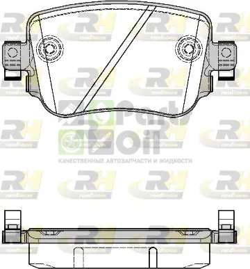 Тормозные колодки RoadHouse задние для SEAT Alhambra II 2011-2024. Артикул 21549.08