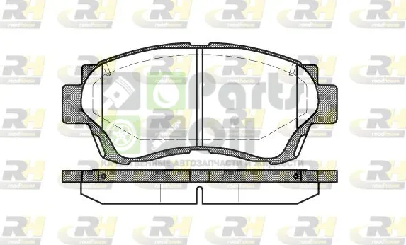 Тормозные колодки RoadHouse передние для Toyota Solara XV20 1998-2001. Артикул 2370.00
