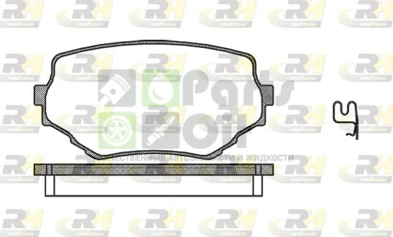 Тормозные колодки RoadHouse передние для Suzuki Vitara I 1988-1999. Артикул 2594.02