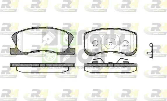 Тормозные колодки RoadHouse передние для Toyota Duet 1998-2004. Артикул 2720.02