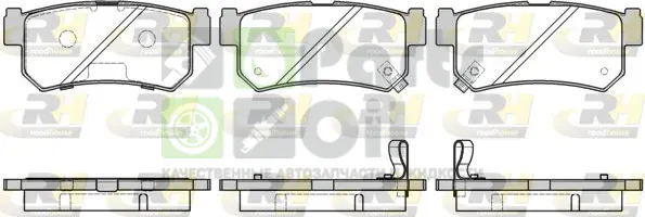 Тормозные колодки RoadHouse задние для SsangYong Musso I 1995-2007. Артикул 2746.42