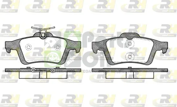 Тормозные колодки RoadHouse задние для Saab 9-3 II 2002-2015. Артикул 2842.30