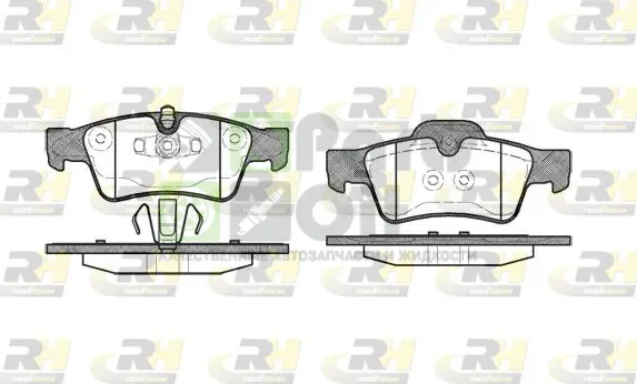 Тормозные колодки RoadHouse задние для Mercedes-Benz GL-Класс I X164 2006-2012. Артикул 2991.10