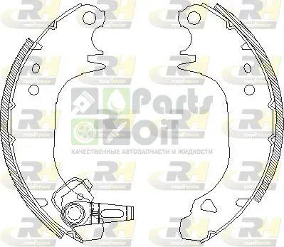 Тормозные колодки RoadHouse задние для Peugeot 205 1983-1998. Артикул 4075.00