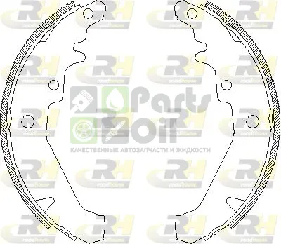 Тормозные колодки RoadHouse задние для Fiat Albea 1996-2009. Артикул 4139.00