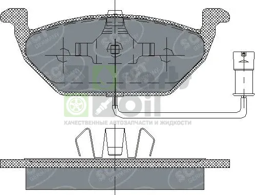 Тормозные колодки SCT-Germany передние для Volkswagen Golf VI 2007-2013. Артикул SP136