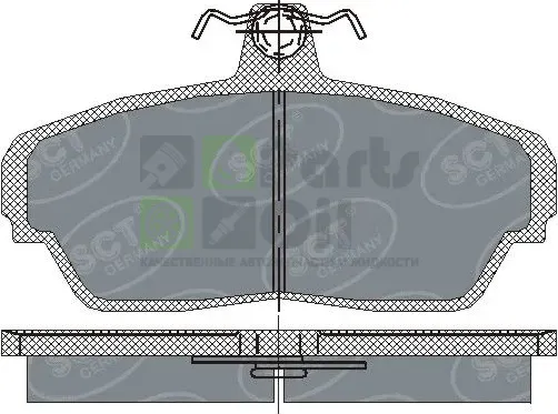 Тормозные колодки SCT-Germany передние для Honda Civic VI 1994-2001. Артикул SP187