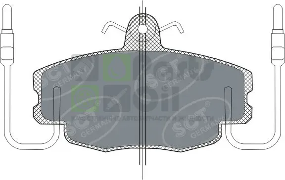 Тормозные колодки SCT-Germany передние для Renault 11 1983-1988. Артикул SP189