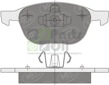 Тормозные колодки SCT-Germany передние для Mazda 3 I BK 2003-2009. Артикул SP358