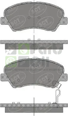 Тормозные колодки SCT-Germany передние для Kia Rio III 2011-2017. Артикул SP667