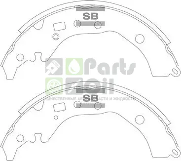Тормозные колодки Sangsin Hi-Q задние для Toyota Premio II T26 2007-2024. Артикул SA246