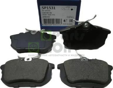 Тормозные колодки Sangsin Hi-Q задние для Volvo S40 I 1995-2003. Артикул SP1531