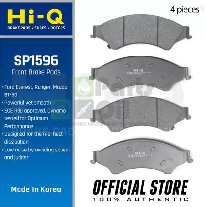 Тормозные колодки Sangsin Hi-Q передние для Ford Ranger III 2011-2015. Артикул SP1596